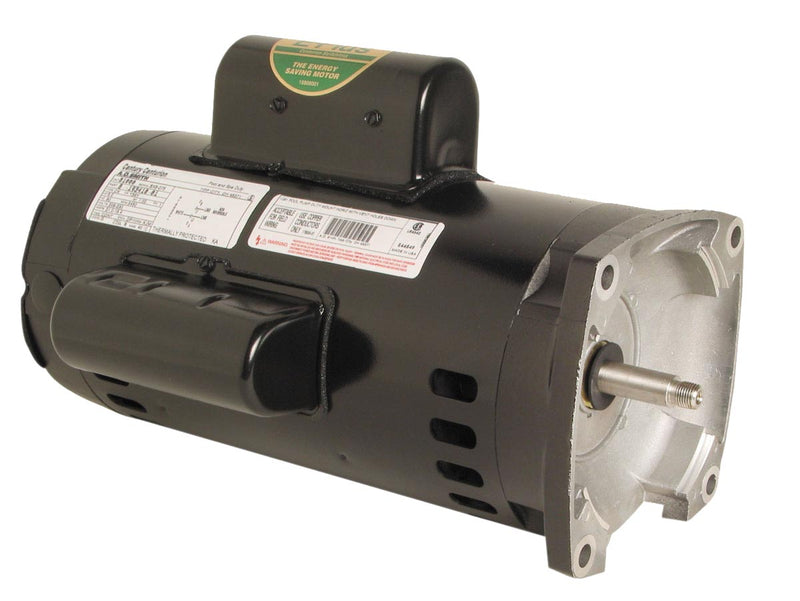 Century AO Smith B1000 Square Flange Pool Motor, 5 HP, Cap Start, 3450 RPM, 208-230V, 56Y Frame