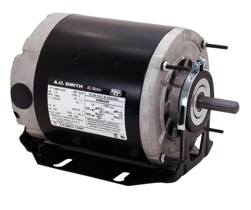 Century AO Smith ARB2024M Split-Phase Resilient Motor, 1/4 HP, Split-Phase, 1725 RPM, 115V, 56Z Frame