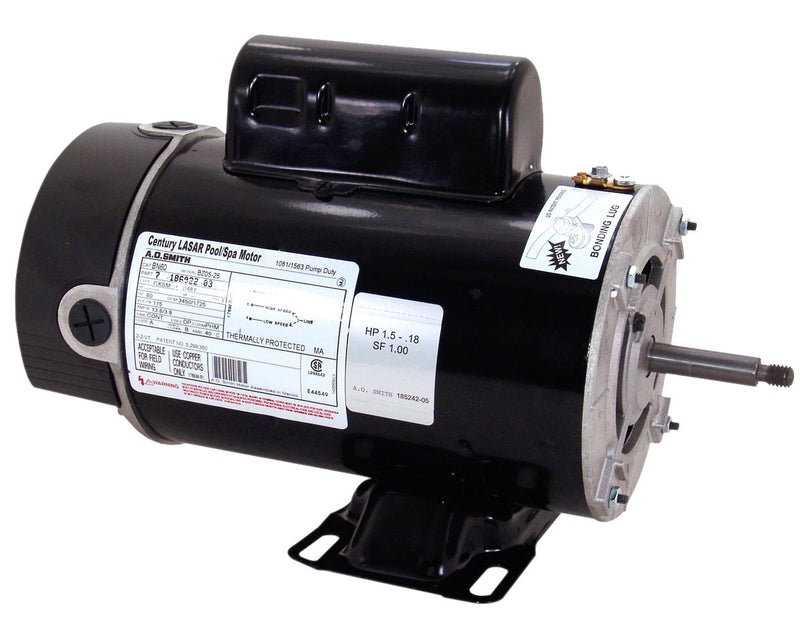 Century AO Smith BN61 Split-Phase Motor, 2, 1/4 HP, PSC, 3450, 1725 RPM, 230V, 48Y Frame