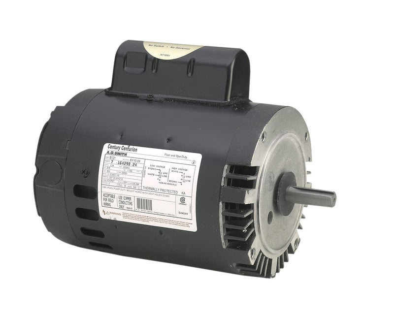 Century AO Smith B125 C-Face Pool Motor, 3 HP, PSC, 3450 RPM, 230V, 56C Frame