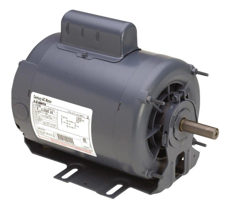 Century AO Smith C435 Cap Start Resilient Motor, 3/4, 1/5 HP, 1725, 1140 RPM, 115V, 56 Frame