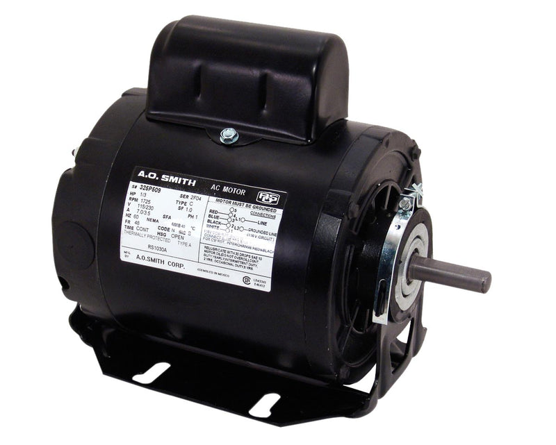 Century AO Smith RS1035A Cap Start Resilient Motor, 1/3 HP, 1725 RPM, 115, 230V, 48 Frame