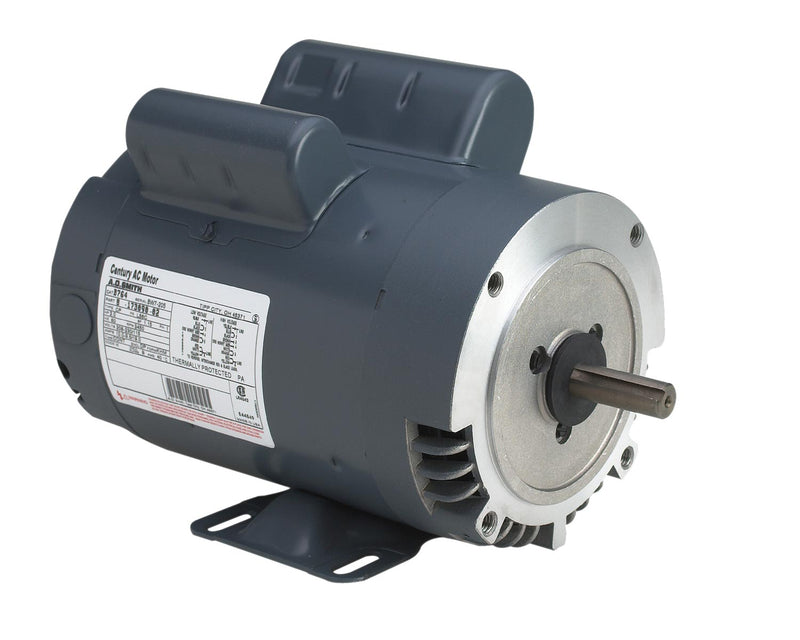 Century AO Smith B764 Cap Start C-Face Motor, 2 HP, Cap Start Run, 3450 RPM, 115, 208-230V, 56C Frame, New Part Number B764ES
