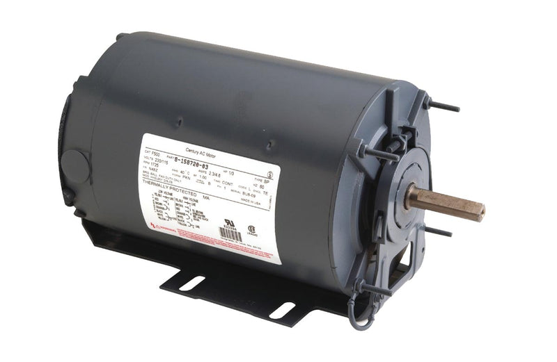 Century AO Smith F502 Belt Drive Barn Fan Motor, 1/2 HP, Split-Phase, 1800 RPM, 115, 230V, 56 Frame