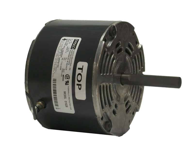 Fasco D1028 Blower Motor, 1/8 HP, Split-Phase, 1050 RPM, 115V