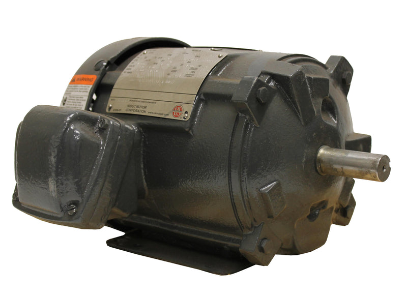 Nidec US Motors X1P2B Hazard Loc 3-Phase Motor, 1 HP, 1800 RPM, 230, 460V, 143T Frame