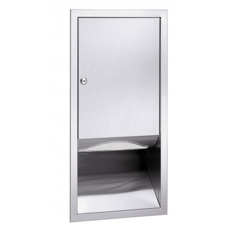 Bradley 247-10 Semi-Recessed Commercial Paper Towel Dispenser