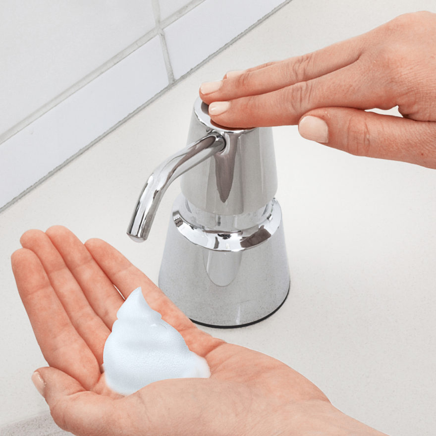 Bobrick B-823 Foam Soap Dispenser, Top-Filling Counter Mount