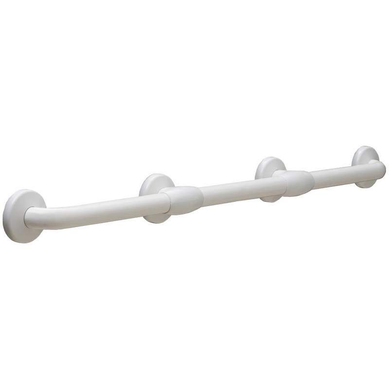 Bobrick B-980616X36 36" (36 x 1.31) Bariatric Grab Bar, 1-5/16" Diameter Vinyl-Coated Bariatric Grab Bar with Reinforced Flanges