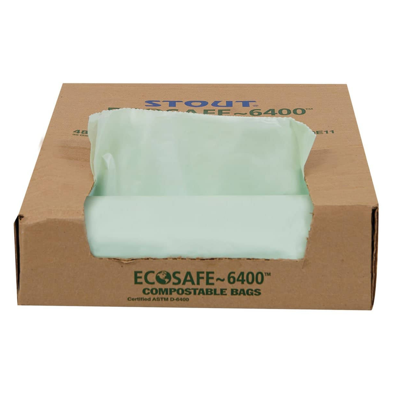 Envision Ecosafe-6400 Bags, 30 Gal, 1.1 Mil, 30" X 39", Green, 48/Box - STOE3039E11