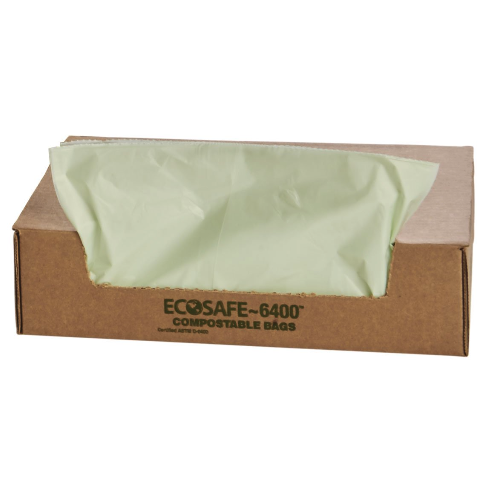 Envision Ecosafe-6400 Bags, 48 Gal, 0.85 Mil, 42" X 48", Green, 40/Box - STOE4248E85