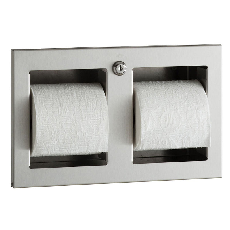 Bobrick B-35833 Recessed Multi-Roll Toilet Tissue Dispenser