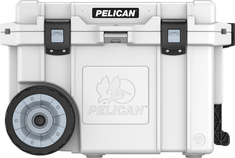 Pelican Wheeled Cooler 45QT, White - 45QW-MC-WHT
