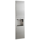 Bobrick B-38030 230V Recessed Paper Towel Dispenser/Automatic Hand Dryer/Waste Bin (3-in-1 Unit)