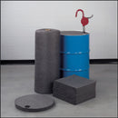 BRADY SPC ABSORBENTS LAB81522 Drum Top Absorb Pad Universal Gray PK25