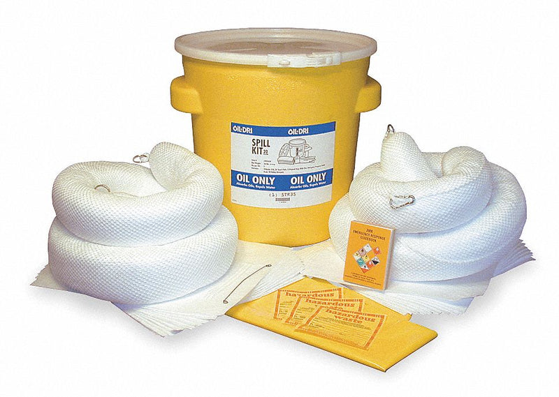 OIL-DRI L90942 Spill Kit Oil-Based Liquids Yellow