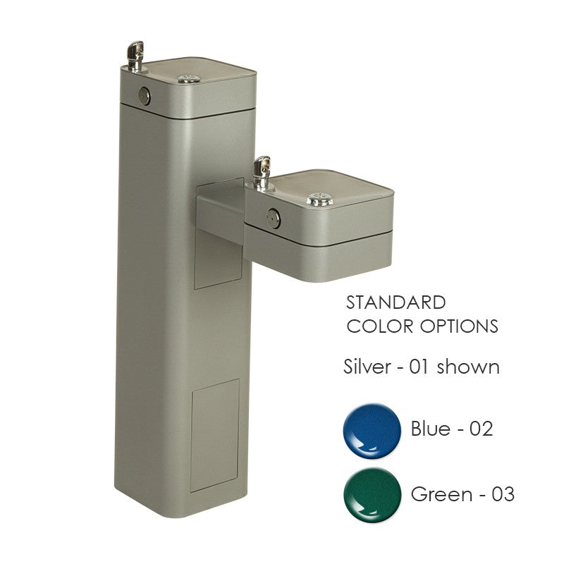 Haws 3602 Modular Outdoor Double Drinking Fountain