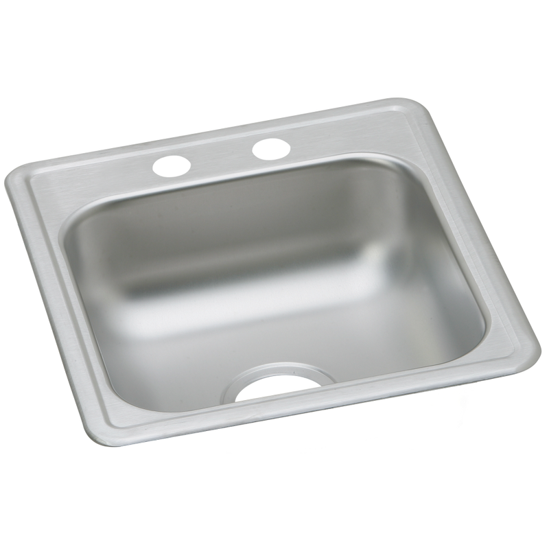 Elkay D117192 22 Gauge Stainless Steel 17" x 19" x 6.1875" Single Bowl Top Mount Bar/Prep Sink