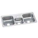 Elkay CMR43221 20 Gauge Stainless Steel 43' x 22' x 7' Triple Bowl Top Mount Kitchen Sink