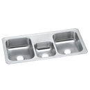 Elkay CMR43220 20 Gauge Stainless Steel 43' x 22' x 7' Triple Bowl Top Mount Kitchen Sink