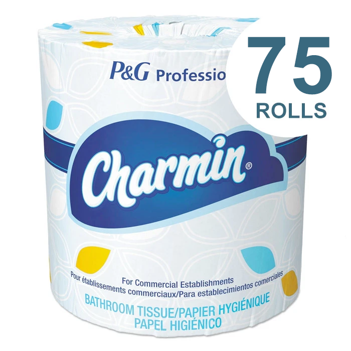 Charmin Commercial Bathroom Tissue, Septic Safe, 2-Ply, White, 450 Sheets/Roll, 75/Carton - PGC71693