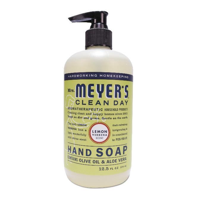Mrs Meyer's Clean Day Liquid Hand Soap, Lemon, 12.5 Oz, 6/Carton - SJN651321