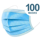 3 Ply Disposable Face Masks, Pack of 100 - 3PM-100