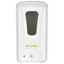 Alpine Automatic Hands-Free Gel Hand Sanitizer/Soap Dispenser, 1200 mL, White - 430-L