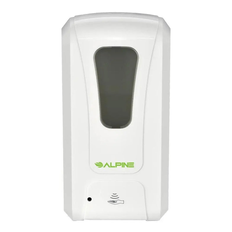 Alpine Automatic Hands-Free Foam Hand Sanitizer/Soap Dispenser, 1200 mL, White - 430-F