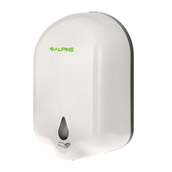 Alpine Automatic Hands-Free Gel Hand Sanitizer/Soap Dispenser, 1100 mL, White - 431-L