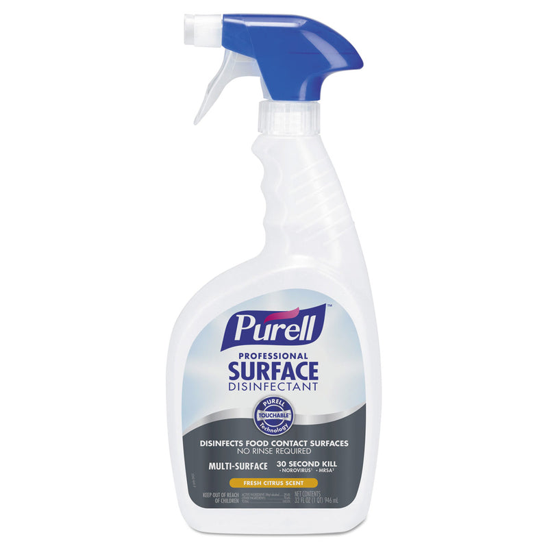 Purell Professional Surface Disinfectant, Fresh Citrus, 32 oz. Bottle, 6/Carton - 3342-06