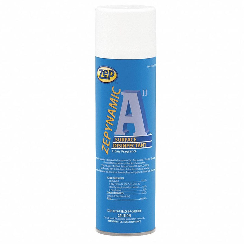 Zep ZEPYNAMIC A II Surface Disinfectant, Citrus Scent, 16 oz Can, 12/Carton - ZPP351501