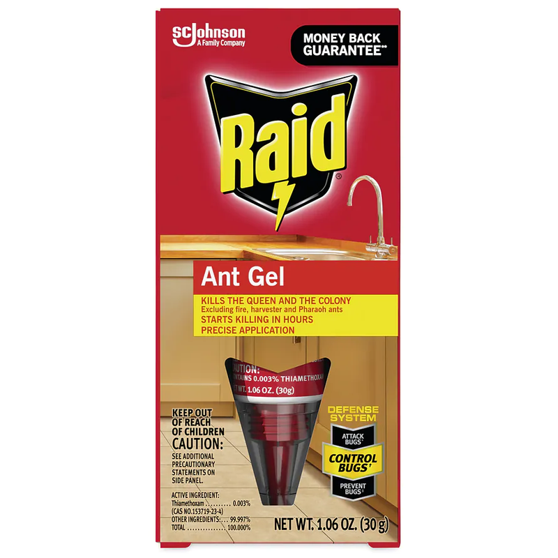 Raid Ant Gel, 1.06 Oz, Tube, 8/Carton - SJN697326