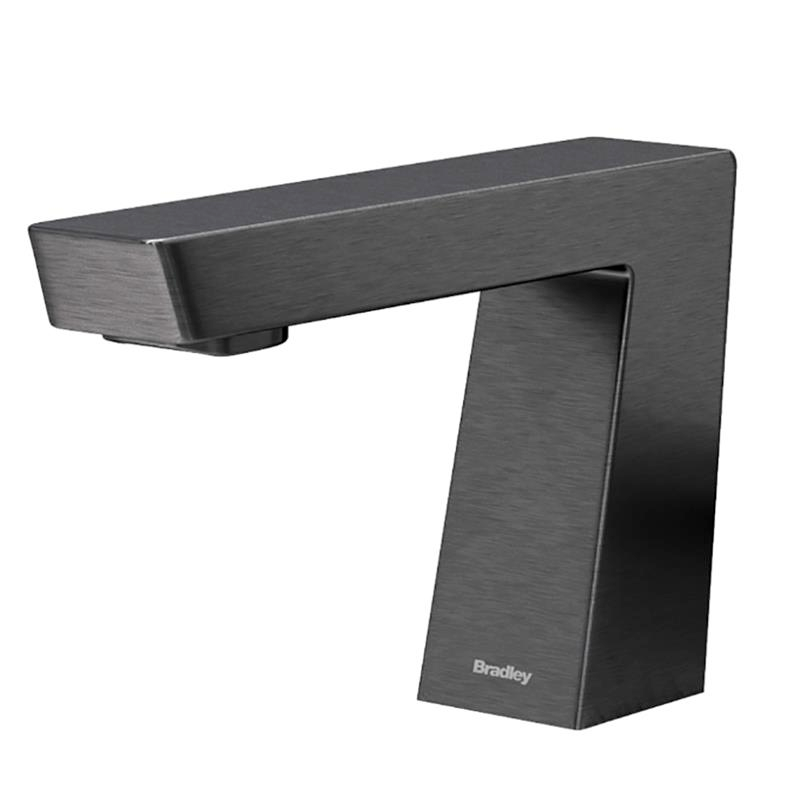 Bradley - S53-3700-RL3-BB - Touchless Counter Mounted Sensor Faucet, .35 GPM, Brushed Black Stainless, Zen Series