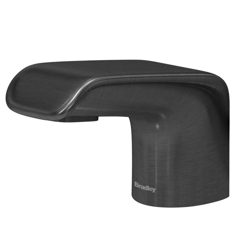 Bradley Touchless Counter Mounted Sensor Soap Dispenser, Brushed Black Stainless, Linea Series - 6-3500-RFM-BB