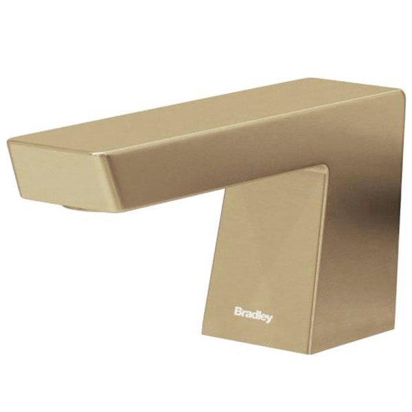 Bradley - 6-3700-RLT-BR -  Touchless Counter Mounted Sensor Soap Dispenser, Brushed Brass, Zen Series