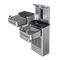 Haws 1212S Stainless Steel Hi-Lo Wall Mount ADA Water Cooler, Electronic Valve & Pushbar Assembly & Bubbler Deactivation w Sensor Operated Bottle Filler