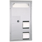 Bobrick B-35715 Partition-Mounted Seat-Cover Dispenser, Sanitary Napkin Disposal, and Toilet Tissue Dispenser