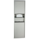 Bobrick B-813061 Recessed Convertible Paper Towel Dispenser/Waste Receptacle