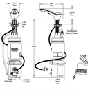 Bobrick B-842 Autosoap Foam Matte Black, Touch Free Countermount