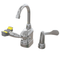Bradley S19-505T Deck-Mount Swing-Activated Faucet/Eyewash Unit, Tempered Faucet, Left Hand