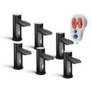 ASI 0390-6-1A-41 EZ FILL - Top Fill, Multi-Feed LIQUID Soap Dispenser (Battery NOT Included) Matte Black (6 Pack +Remote Control)