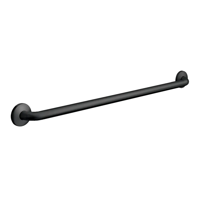 ASI 3801-24-41 Snap Flange (1-1/2" O.D) - Matte Black - Straight Grab Bar, 24”