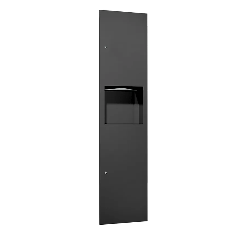 ASI 6467-41PC TOWEL DISP/WASTE -SIMPLICITY-MATTE BLACK POWDER COATED