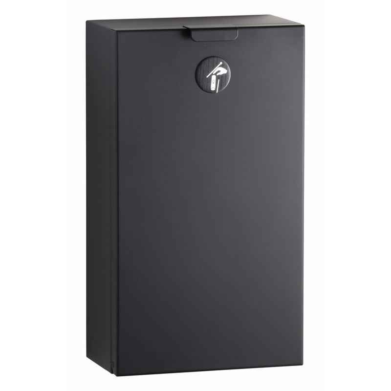 Bobrick 35139.MBLK Matte Black Surface Mount Napkin Disposal