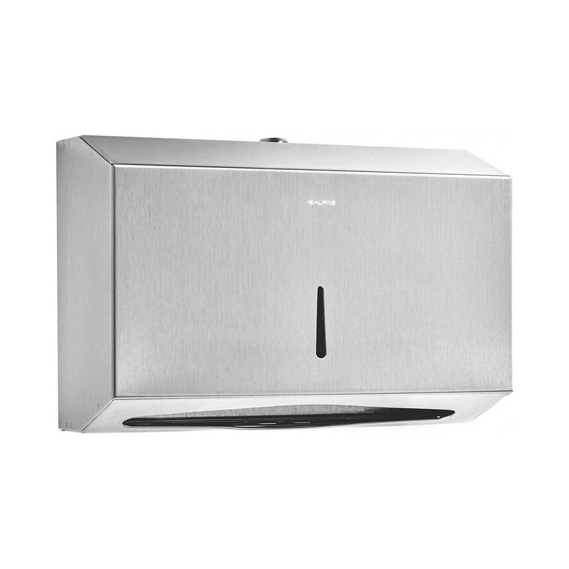 Alpine C-Fold/Multifold Paper Towel Dispenser, Stainless Steel Brushed - ALP481S