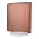 Alpine C-Fold/Multifold Paper Towel Dispenser, Stainless Steel Brushed Antique Rose Gold - ALP480-ARG