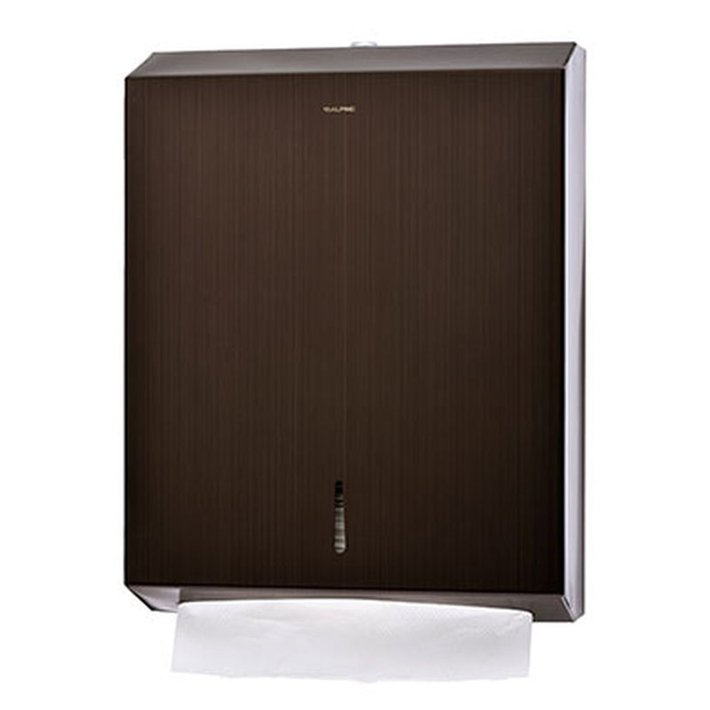 Alpine C-Fold/Multifold Paper Towel Dispenser, Stainless Steel Brushed Antique Bronze - ALP480-AB