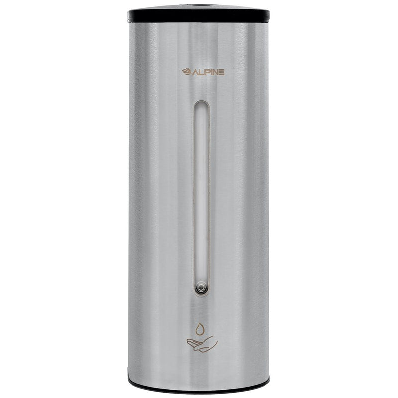 Alpine Automatic Hands-Free Gel Hand Sanitizer/Soap Dispenser, 700 mL, Stainless Steel - ALP4300-1