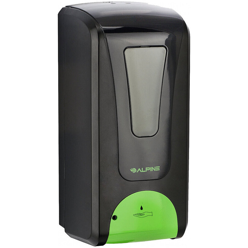 Alpine Automatic Hands-Free Foam Hand Sanitizer/Soap Dispenser, 1200 mL, Black - ALP430-F-BLK